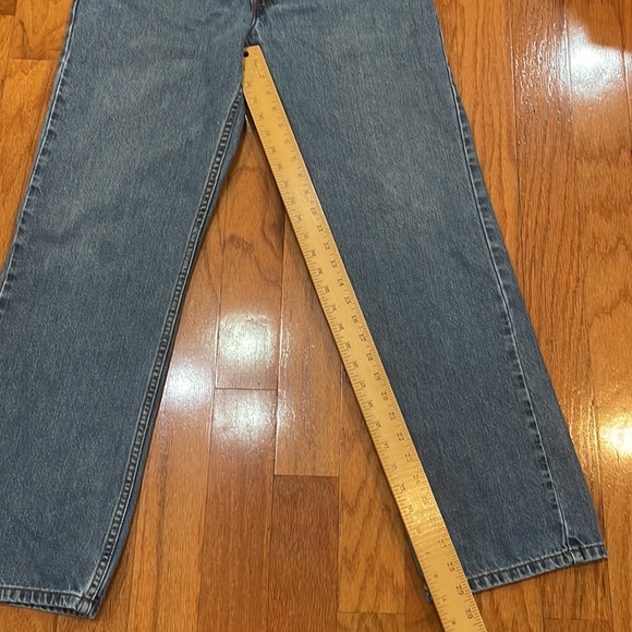 Levi’s 505 Regular Fit 34 x 32 Blue Jeans zip fly Pockets - Picture 12 of 14